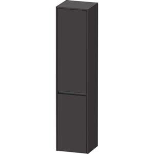 duravit ketho.2 hoge kast 40x36x176cm 2 rechtsdraaiende deuren spaanplaat grafiet mat sw772081