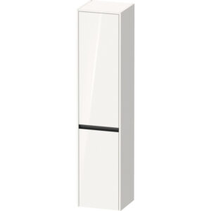 Duravit Ketho.2 Hoge kast 40x36x176cm 2 Rechtsdraaiende deuren Spaanplaat wit hoogglans K21329R22220000