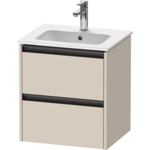 Duravit Ketho.2 wastafelonderkast 51x42x54.9cm geschikt voor 1 waskom Spaanplaat Taupe Mat K25261083830000