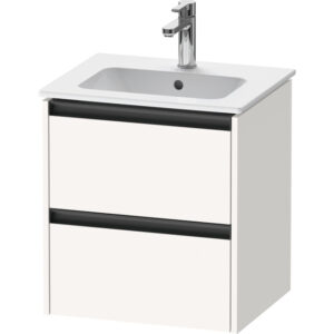 Duravit Ketho.2 wastafelonderkast 51x42x54.9cm geschikt voor 1 waskom Spaanplaat wit Mat K25261084840000