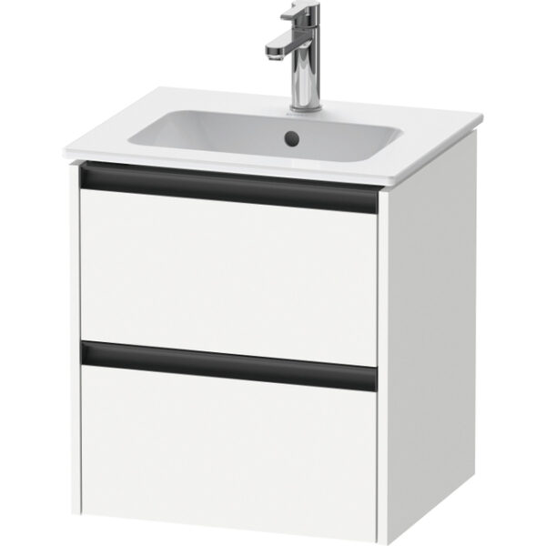 Duravit Ketho.2 wastafelonderkast 51x42x54.9cm geschikt voor 1 waskom Spaanplaat wit Mat K25261018180000