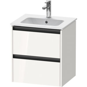 Duravit Ketho.2 wastafelonderkast 51x42x54.9cm geschikt voor 1 waskom Spaanplaat wit Mat K25261022220000