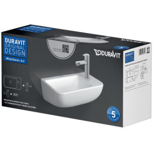 duravit me by starck fonteinset 40x22cm met koudwaterkraan en sifon wit sw448662