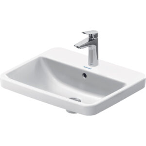 duravit no.1 inbouwwastafel 55x43.5x17.5cm hoogglans wit sw723762