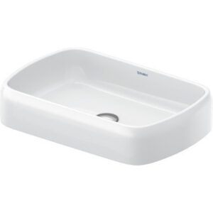 Duravit Qatego opzetwastafel rechthoekig 60x40x13cm hoogglans wit 2384600079