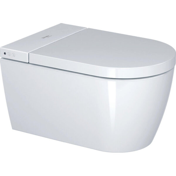 duravit sensowash starck f lite douchewc 37.8x57.5cm spoelrandloos met closetzitting glans wit sw420600