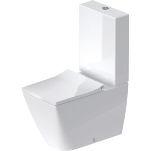 Duravit Viu duoblokpot diepspoel spoelrandloos vario 35x65cm zonder reservoir incl. bevestiging wit 02191090000