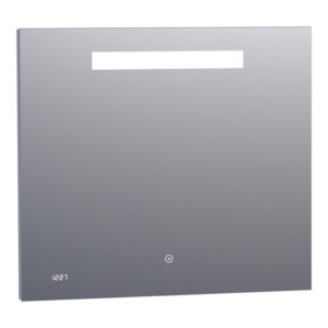 Exclusive Line Clock Spiegel - 80x70cm - verlichting - klok - aluminium 3880s