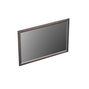 Forzalaqua Gela 2.0 spiegel 120x80cm Rechthoek zonder verlichting met frame Massief Eiken Charcoal 8072180