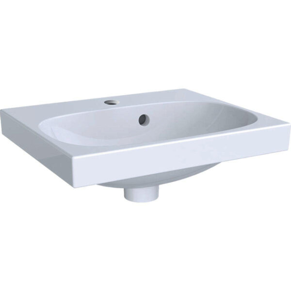 Geberit Acanto fontein met kraangat met overloop 45x38.2x16.8cm wit 500636012 500636012