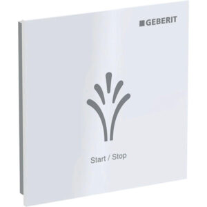 Geberit AquaClean bedieningplaat met frontbediening voor toilet 9.3x9.3cm wit 147.044.00.1