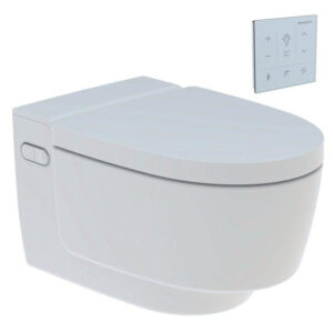 Geberit AquaClean Mera Comfort Douche WC - geurafzuiging - warme luchtdroging - ladydouche - softclose - wandbediening glans wit GA13668 / SW107038