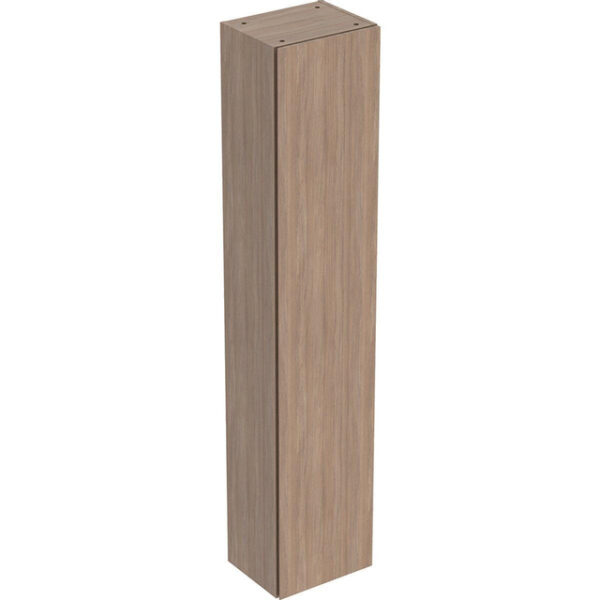 geberit icon badkamerkast 36x180x29.1cm 1 deur met softclose spaanplaat eiken sw637699