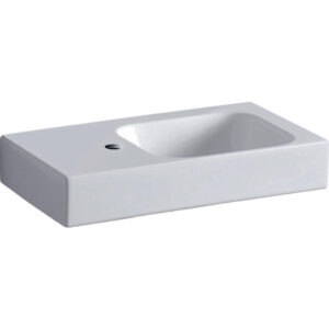 geberit icon fontein 53x31x13.5cm 1 wasbak 1 kraangat links zonder overloopgat keramiek wit glans sw422290