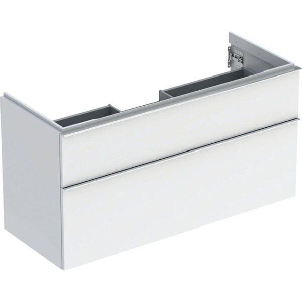 Geberit iCon wastafelonderkast 118.4x61.5x47.6cm 2 lades met softclose Spaanplaat Wit 502.306.01.2