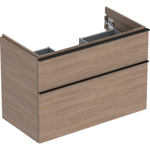 Geberit iCon wastafelonderkast 88.8x61.5x47.6cm 2 lades met softclose Spaanplaat Eiken 502.305.jh.1