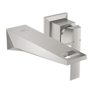 Grohe Allure brilliant 2-gats wastafelmengkraan wand 172mm supersteel 29402DC0