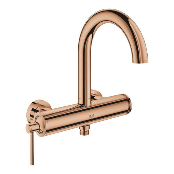 grohe atrio badkraan met omstel met koppelingen warm sunset sw354646