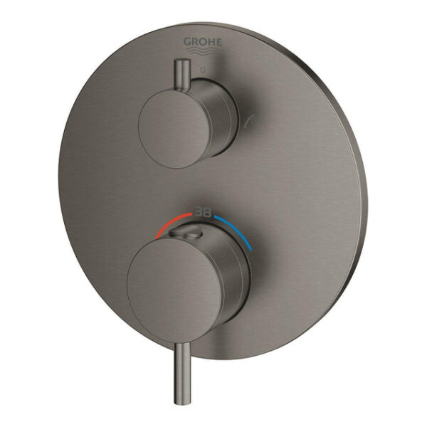 GROHE Atrio inbouw mengkraan thermostatisch met omstel hard graphite geborsteld 24138AL3