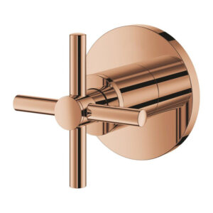 Grohe Atrio Inbouwthermostaat - 1 knop - stopkraan - met kruisgreep - warm sunset 19069DA3