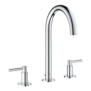 Grohe Atrio M-size 3-gats wastafelkraan m/waste chroom 20649000