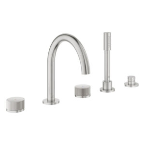 Grohe Atrio private collection 5-gats badrandmengkraan m/grepen supersteel 25226DC0