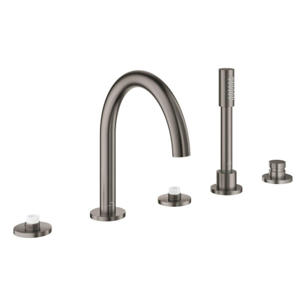 Grohe Atrio private collection badrandmengkraan - opbouw - hard graphite geborsteld 25224AL0