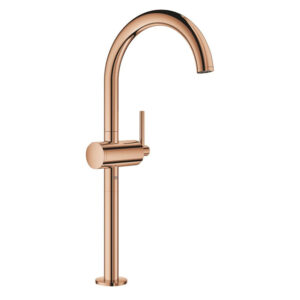 GROHE Atrio Wastafelkraan Opbouw - uitloop 18cm - XL-size - push open - afvoerplug - warm sunset 32647DA3