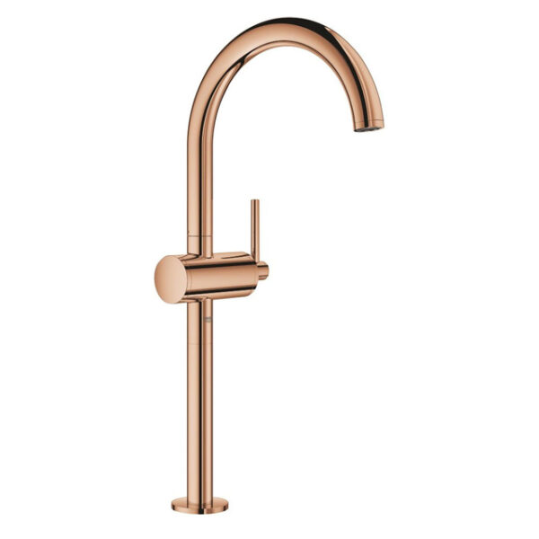 GROHE Atrio Wastafelkraan Opbouw - uitloop 18cm - XL-size - push open - afvoerplug - warm sunset 32647DA3