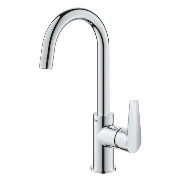 grohe bauedge waterbesparende wastafelkraan l size met push open chroom sw536488