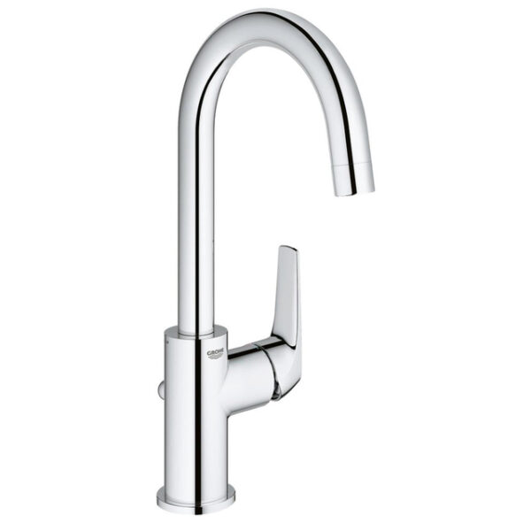 GROHE Bauflow l-size waterbesparende wastafelkraan met waste chroom 23753000