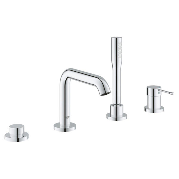 GROHE Essence badrandcombinatie - met omstel - inclusief staafhanddouche - chroom 25251001