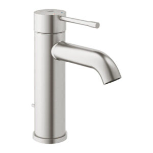 GROHE Essence new Wastafelkraan Opbouw - uitloop 11.6cm - S-size - waste - supersteel OUTLETSTORE 23589DC1