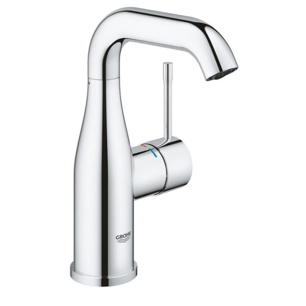 GROHE Essence Wastafelkraan Opbouw - uitloop 11.4cm - M-size - met gladde body - chroom 24176001