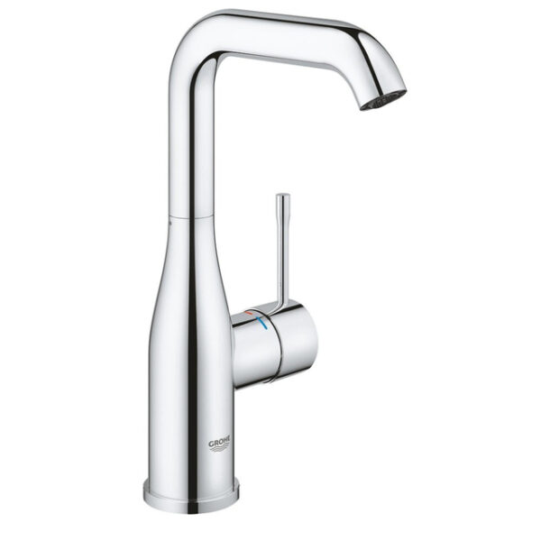 GROHE Essence Wastafelkraan Opbouw - uitloop 12.7cm - L-size - gladde body - chroom 24182001