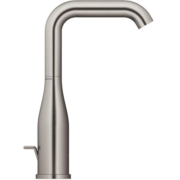 GROHE Essence Wastafelkraan Opbouw - uitloop 12.7cm - L-size - hoge draaibare uitloop - waste - brushed hard graphite 24174AL1