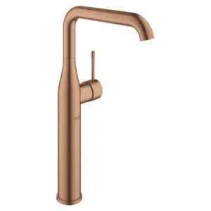 grohe essence wastafelkraan opbouw uitloop 17.9cm xl size hoge draaibare uitloop gladde body brushed warm sunset sw701314