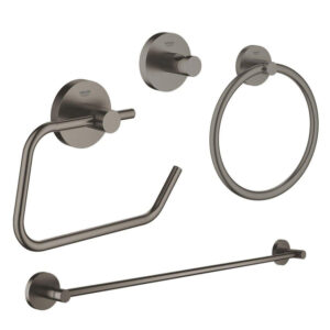 GROHE Essentials accessoireset 4-delig met handdoekring