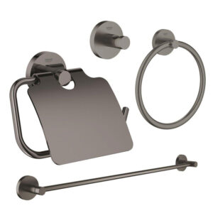 GROHE Essentials accessoireset 4-delig met handdoekring