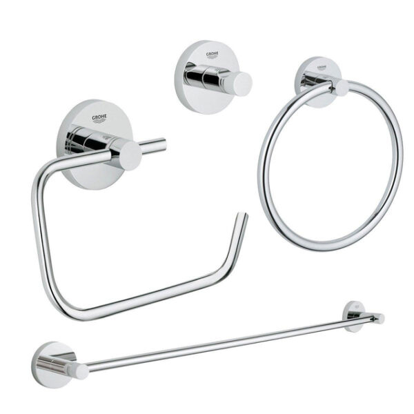 GROHE Essentials accessoireset 4-delig met handdoekring