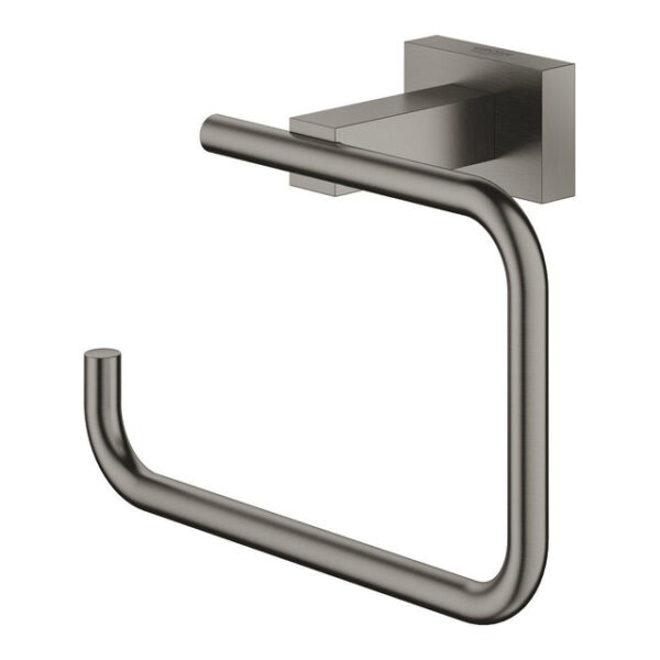 grohe essentials cube closetrolhouder brushed hard graphite sw444130