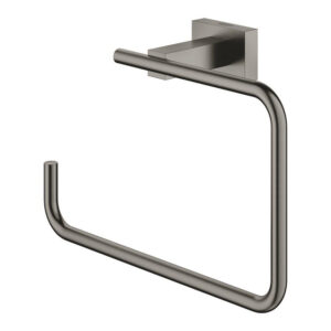 grohe essentials cube handdoekring brushed hard graphite sw444144