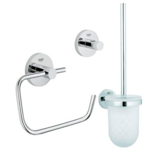 GROHE Essentials Toilet accessoireset 3-delig met toiletborstelhouder