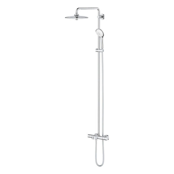 GROHE Euphoria Regendoucheset Opbouw - badkraan - hoofddouche 26cm - massage handdouche rond - chroom 27475002