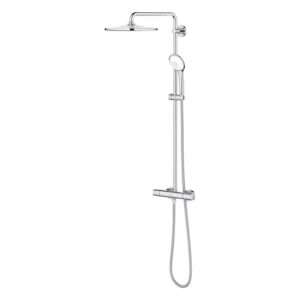 grohe euphoria regendoucheset opbouw hoofddouche 31cm handdouche rond thermostatisch chroom sw536497