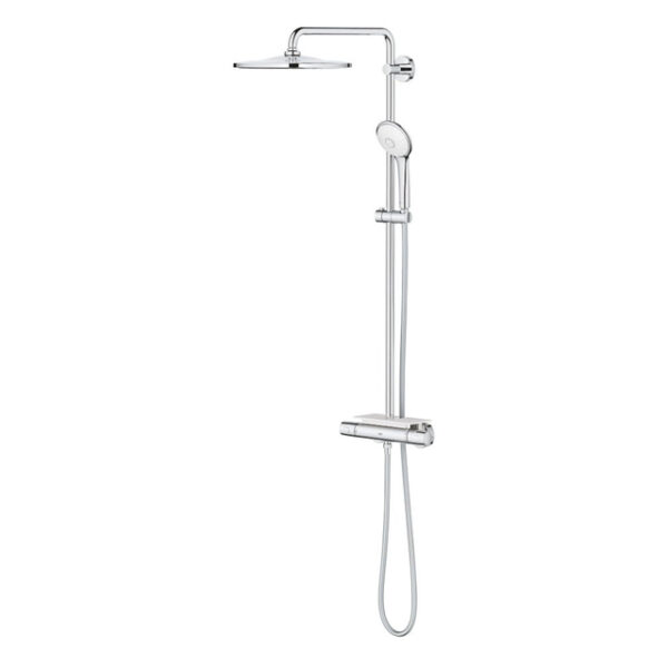 grohe euphoria regendoucheset opbouw hoofddouche 31cm massage handdouche rond chroom sw536417