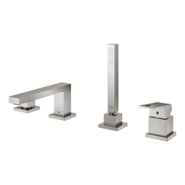 grohe eurocube afbouwdeel v. 4 gats badrandkraan supersteel sw523596