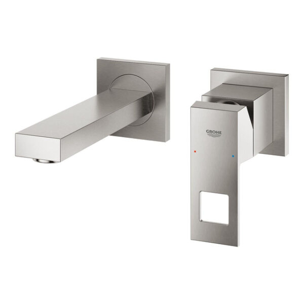 grohe eurocube afbouwdeel v. inbouw wandkraan met uitloop 17.2cm supersteel sw444520