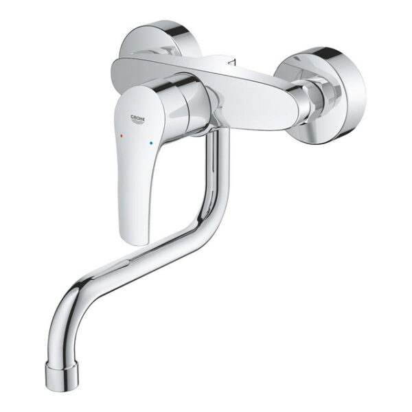 grohe eurosmart keukenkraan draaibare uitloop inbouw chroom sw536445