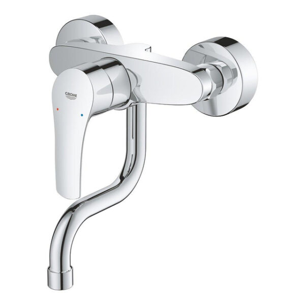 grohe eurosmart keukenkraan draaibare uitloop inbouw chroom sw536494